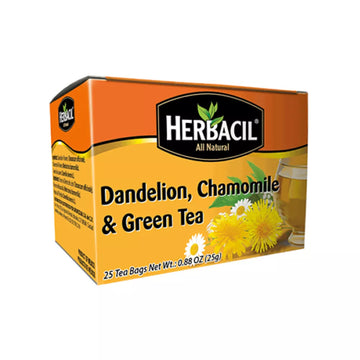 Herbacil Dandelion Chamomile & Green Tea 25 ct