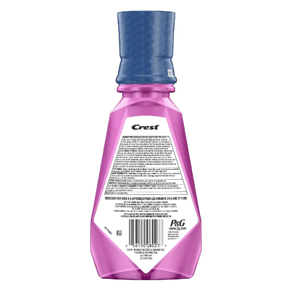 Crest Raspberry Rush Crest Kids Anticavity Alcohol Free Strawberry Rush Rinse - 16.9 oz