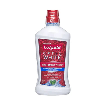 Colgate Optic White Mouthwash Icy Fresh .95l