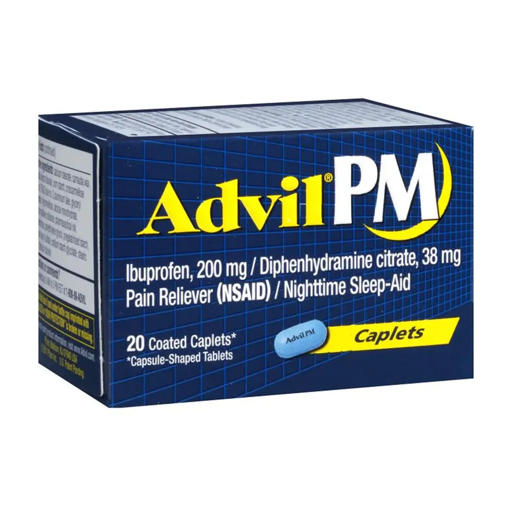 Wholesale Advil PM Tablets 20ct- Pain Relief and Sleep Aid Mexmax INC.