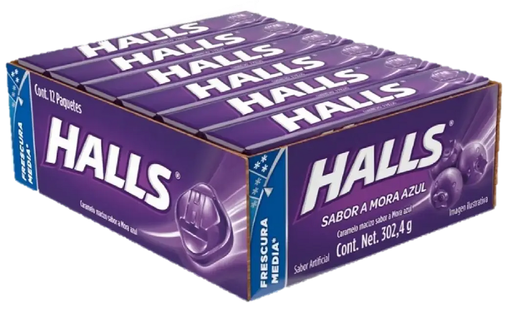 Wholesale Halls Blueberry Cough Drops- Mexmax INC Groceries