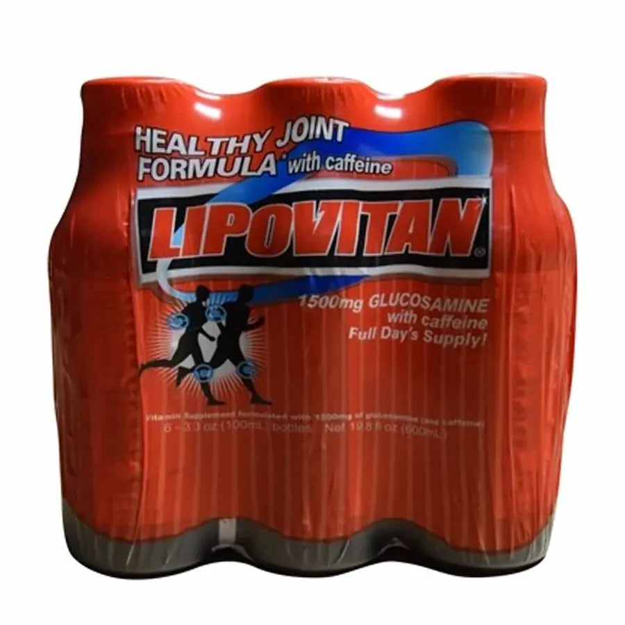Wholesale Lipovitan Vitamin Drink Healthy Joint - Red 3.3oz (6pk) - Boost vitality with Mexmax INC's quality products.