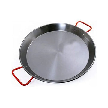 Imusa Paella Pan w/ Red Handles Carbon Steel NS 22.5"