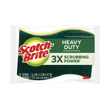 Scotch-Brite Heavy Duty Scrub Sponge Green Yellow 1 pk