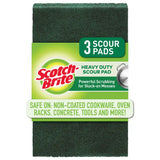 Scotch-Brite Tampon à récurer robuste vert, paquet de 3