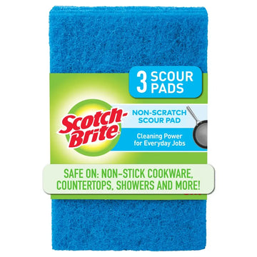 Scotch-Brite Heavy Duty Scouring Pad Blue 3 pk