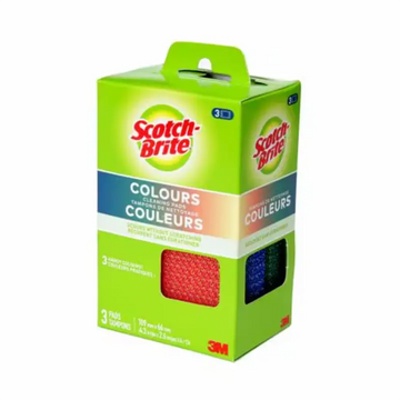 Scotch-Brite Dobie All Purpose Pads Asst. Colors  3 pk