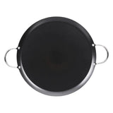 Wholesale Imusa Round Comal made of non-stick carbon steel, 9 inches, available on Mexmax INC for versatile cooking.