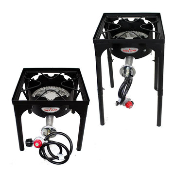 Single Burner Adjustable High Pressure Stove (100k BTU) 15.75" x 15.75" x 28"