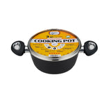 Wholesale 3 Quart Champs Black Pot with Speckled Inside and Glass Lid Ideal for Bulk Cooking Mexmax INC