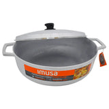 Wholesale Imusa Aluminum Caldero, 11.6 quart, ideal for large batch cooking, available at Mexmax INC.