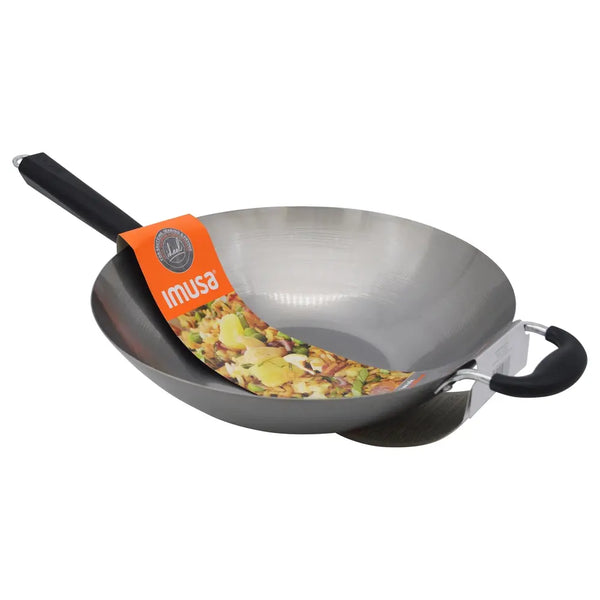 Imusa Wok Carbon Steel Uncoated - 14