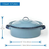 Wholesale Cinsa 5qt Turquoise Dutch Oven- Find quality cookware in bulk at Mexmax INC