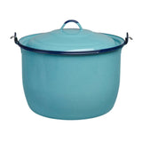Turquoise 8qt Cinsa Convex Kettle - Wholesale Mexican Cookware at Mexmax INC
