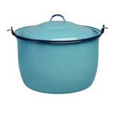 Cinsa Convex 10qt Turquoise Kettle - Wholesale Mexican Grocery Supplies at Mexmax INC