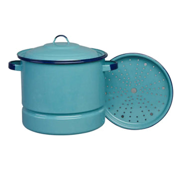 Cinsa Steamer Pot Turquoise 15 qrt