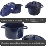 Imusa Stock Pot Blue Enamel 4 qrt