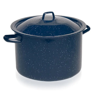 Imusa Stock Pot Blue Enamel 4 qrt