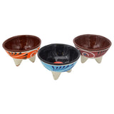 Wholesale La Mexicana 5.5-inch salsa bowl designed like a molcajete, available at Mexmax INC.