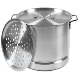 Wholesale 4-Piece Aluminum Steamer Set (8, 12, 16, 20qt) Bulk Cookware for Mexican Groceries Mexmax INC