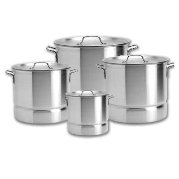 Imusa Aluminum Stock Pot Set (2,3.5,5.5,8 qrt) 4 Pot Set