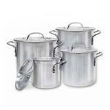 Imusa Aluminum Stock Pot Set (2,3.5,5.5,8 qrt) 4 Pot Set - Case - 1 Units