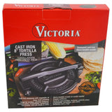 Victoria Tortilla Press 8" Cast Iron - Buy Wholesale at Mexmax INC.