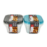 Wholesale Plastic Square Food Storage Assorted Colors 3 pk 3.7 cup - Durable Containers at Mexmax INC