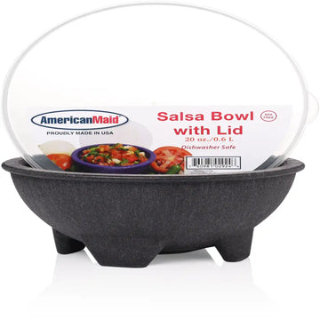 Salsa Bowl Plastic w/ Lid 20 oz