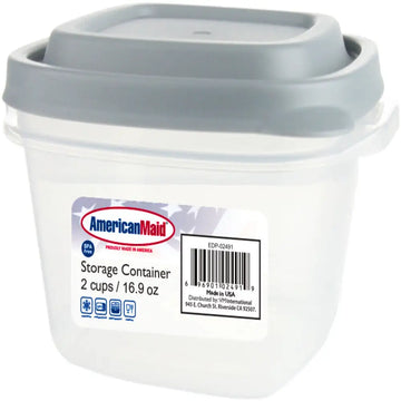 Food Storage Square Plastic  16.9 oz