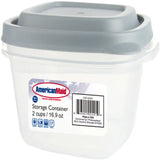 Get wholesale 16.9 oz square plastic food storage containers from Mexmax INC.