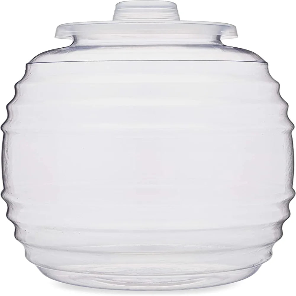 Mexican Style 3-Gallon Vitrolero Aguas Frescas Tapadera Plastic Water  Container W/ Spout Snap Lid