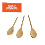 Imusa Wood Spoon Set, Cucharas De Madera 3 pc - Case - 12 Units