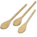 Imusa Wood Spoon Set, Cucharas De Madera 3 pc - Case - 12 Units
