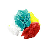 Flower Paper Decoration Asst. Colors 3pk 9" x 6.7" - Case - 12 Units