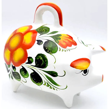 Piggy Bank/ Alcancia Cochinito Asst Colors w/ Handle 11" x 7"