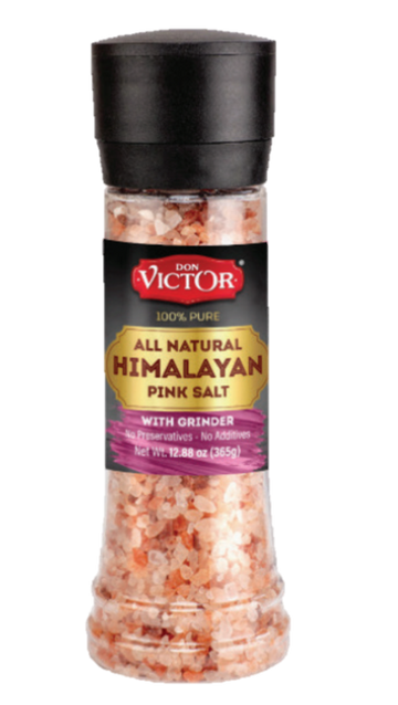 Don Victor Himalayan Pink Salt with Grinder - 12.88 oz