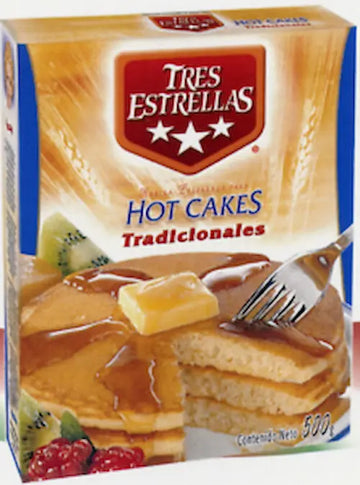 Tres Estrellas Hot Cakes Mix  17.6 oz