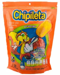 Anahuac Chipileta Naranja Lollipop with Spicy Powder 30 ct