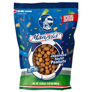 Manzela Japanese Style Peanuts Zip-Top Bag 1.97lb - 900 gm