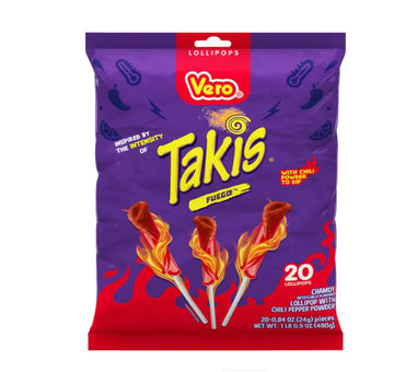 Vero Takis Fuego Lollipop 20 ct