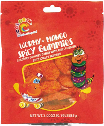 Wormy Mango Spicy Gummies 3oz