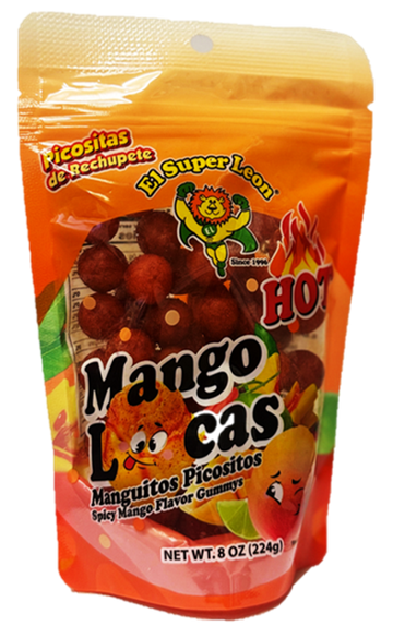 El Super Leon Mango Locas Picositas Stand Up 8 oz