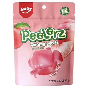 Amos Peelerz Gummy Peelable Peach 6 oz