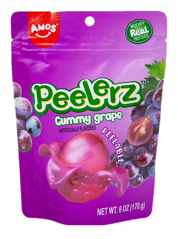Amos Peelerz Gummy Peelable Grape 6 oz