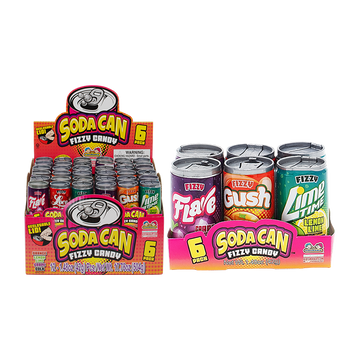 Kidsmania Soda Can Fizzy Candy 6pk - 1.48 oz