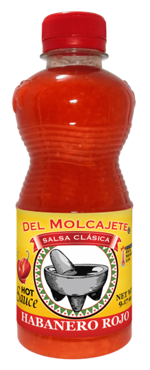 Del Molcajete Salsa Clasica Habanero Rojo - 9.17 oz