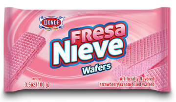 Donde Fresa Nieves Wafers 3.5 oz