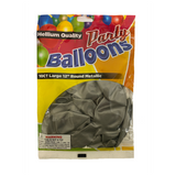 Balloon Metallic Silver 12" 10 ct