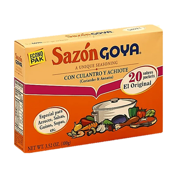 Goya Sazon Coariander & Annatto Seasoning Econo Pak 3.52